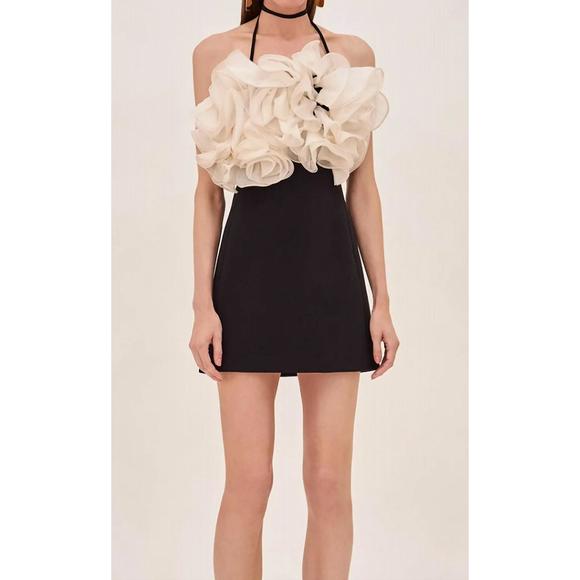 ALEXIS Dresses & Skirts - NEW ALEXIS aisha short dress in black ivory